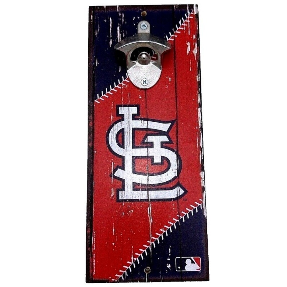 WinCraft Cardinals Bottle Opener MLB Baseball Bar Wall Decor Man‎ Cave